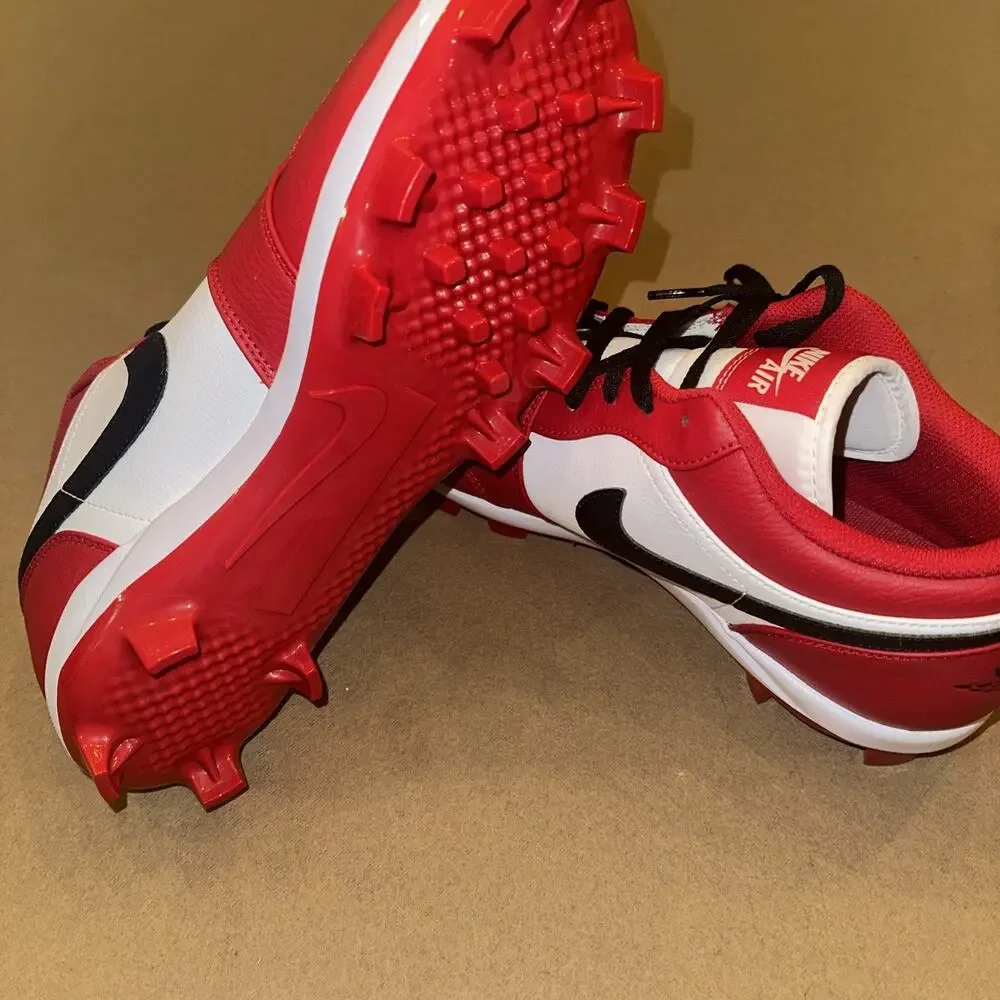 Jordan 1 Retro MCS Low Chicago Red White Baseball Cleats CJ8524-611 Men's 13